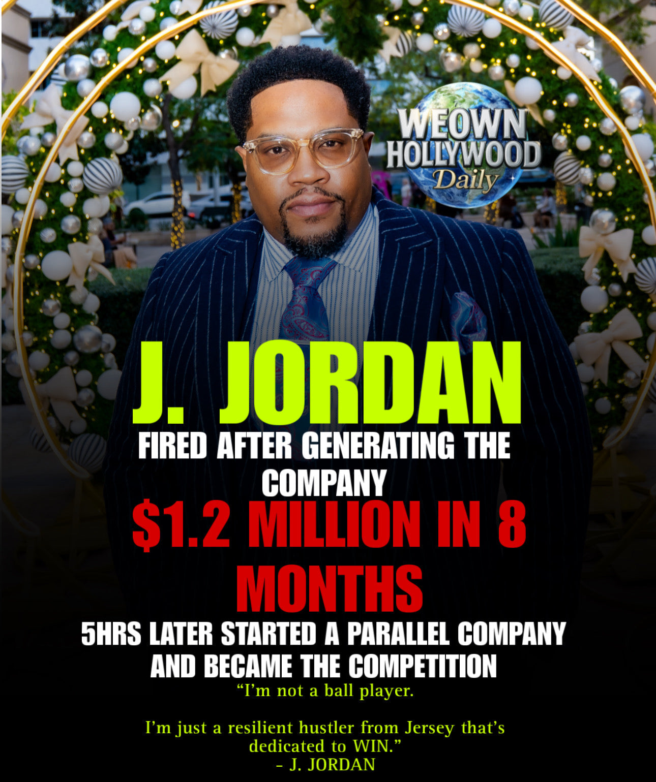 JE$$E JORDAN FIRED AFTER GENERATING THE COMPANY $1.2M IN 8 MONTHS, 5 HRS LATER STARTED A PARALLEL COMPANY AND BECAME THE COMPETITOR