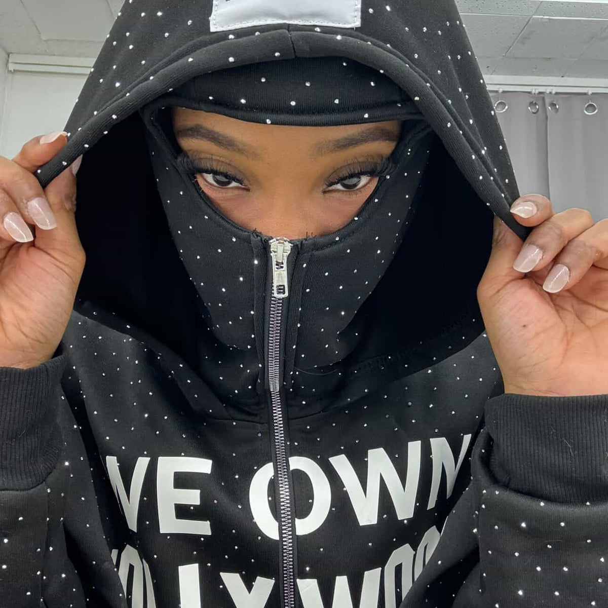 We Own Hollywood Rhinestone Hoodie