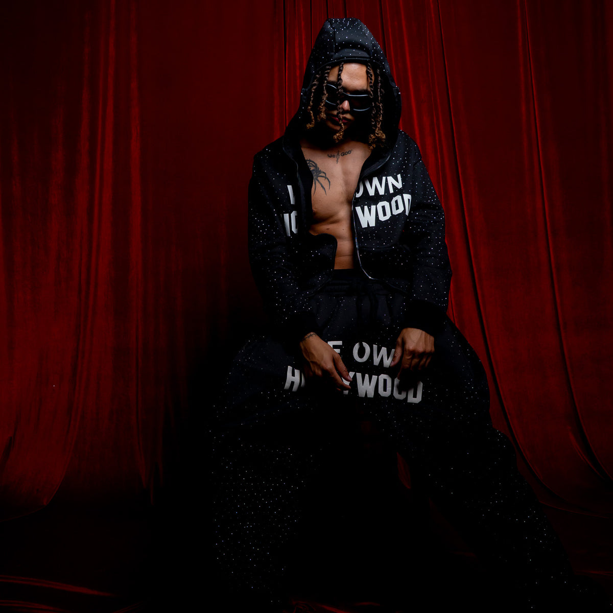 We Own Hollywood Rhinestone Hoodie