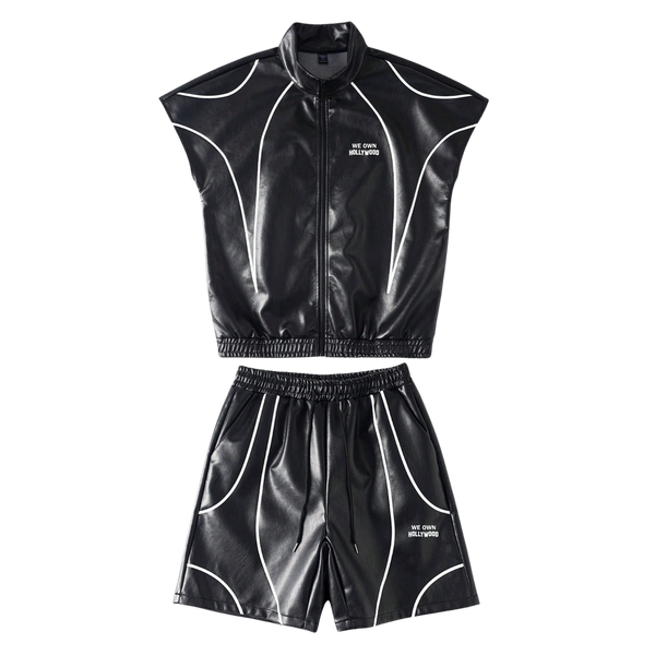We Own Hollywood Leather Vest Set