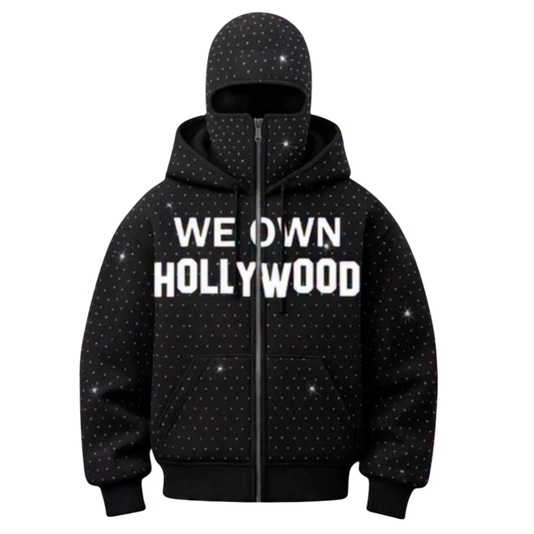 We Own Hollywood Rhinestone Hoodie