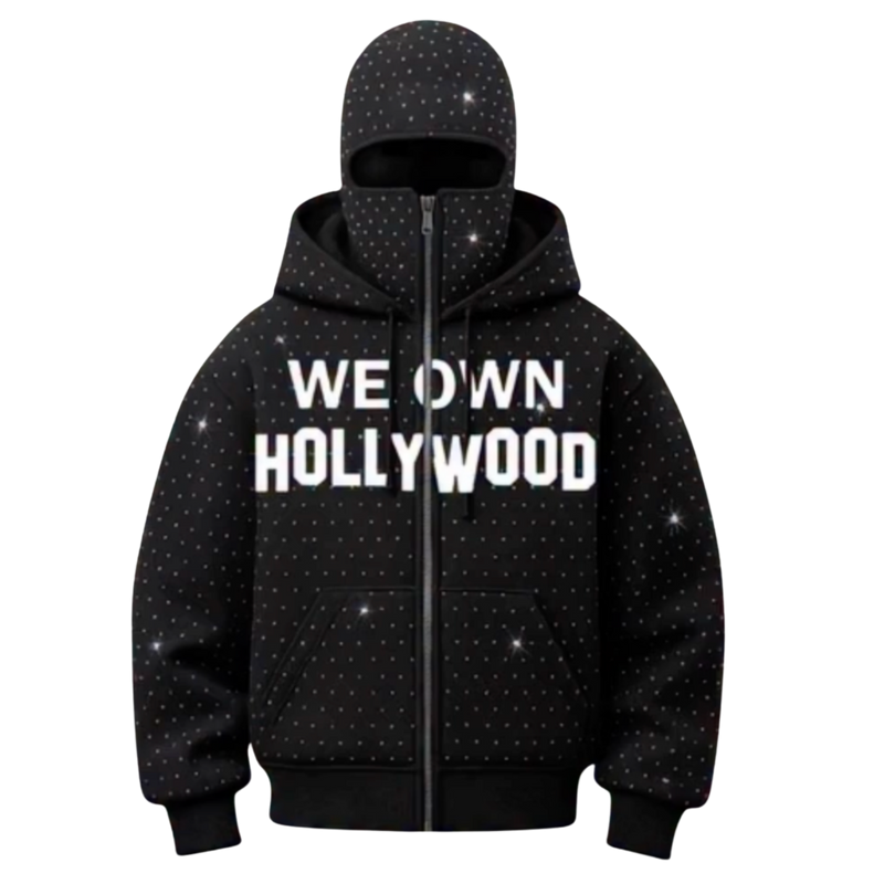 We Own Hollywood Rhinestone Hoodie
